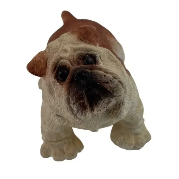 English Bulldog Resin Figurine Spiked Collar - Picture 3 of 11